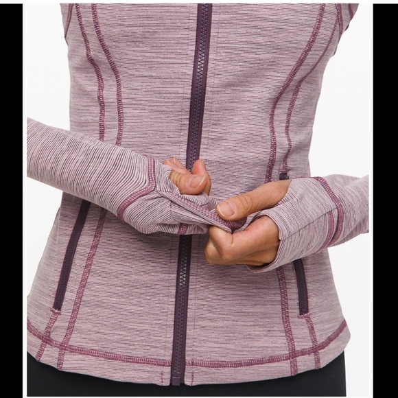 Lululemon Define Jacket Wee Are From Space Frosted Mulberry Black Currant Stripe - Picture 10 of 15